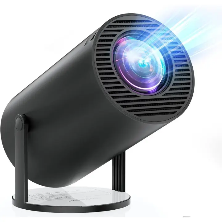 Mini Proyector Portátil con WiFi y Bluetooth - Proyector 4K de 15000 Lux Compatible con Rotación de 180° y Corrección Trapezoidal Automática, Compatible con TV Stick/Windows/iOS/Android/HDMI/USB - 1