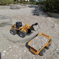 Camión Descargable Huina 1540 RC 1:18 6 Canales 2.4G Aleación Control Remoto 4WD Vehículo De Construcción Juguete Para Niño - details 6