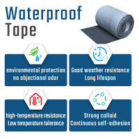 Cinta Impermeable De 5M Gris Para Superficies Metálicas Y Techo Reparación De Grietas Cinta Adhesiva Para Superficies Duraderas Y Resistentes - details 3