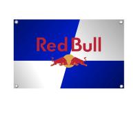 Bandera De Fiyera Roja De Racing Bull 1PC Poliéster Exterior Decoración De Habitación Estética Con Cuatro Agujeros Para Uso Publicitario - details 3