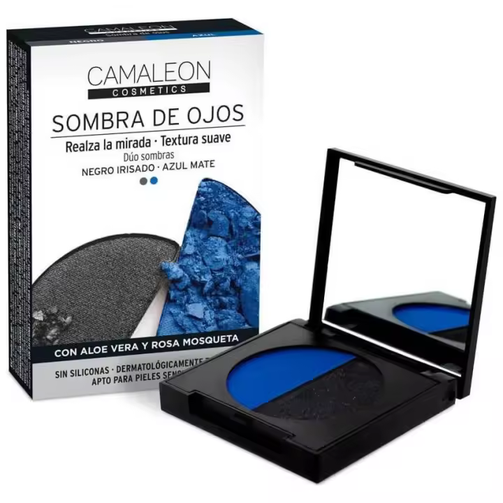 Camaleon Cosmetics Sombra De Ojos Negro + Azul 2_3G - 1