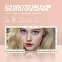 Espejo De Visera De Coche HD Con LED Y Pantalla Táctil Ajustable Y Luz Dimmable USB Recargable Dos Colores Espejo De Maquillaje Para Interior Del Automóvil - details 0