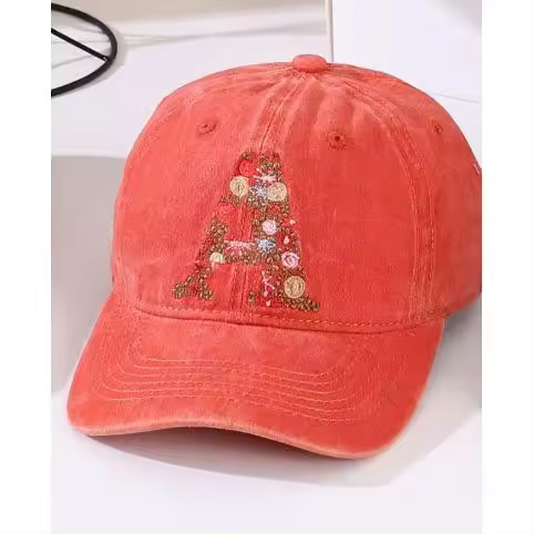 J.S ONDO Gorras de Hombre  mujer , Gorra Beisbol Hombre,con LETRA A  - LETRA B  -LETRA MCap Gorra Unisex Adulto, Gorra Unisex de Tamaño Ajustable, Gorras De Hombre, Verano Cap Ajustable, Sombrero Deportivo Al Aire Libre vintage - 1