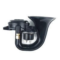 Bocina De Aire Para Coche Barco Motor Scania Volvo 48W 12V-24V 300dB Modificación Altavoz Bocina De Mariposa Negra ABS + Metal - details 1