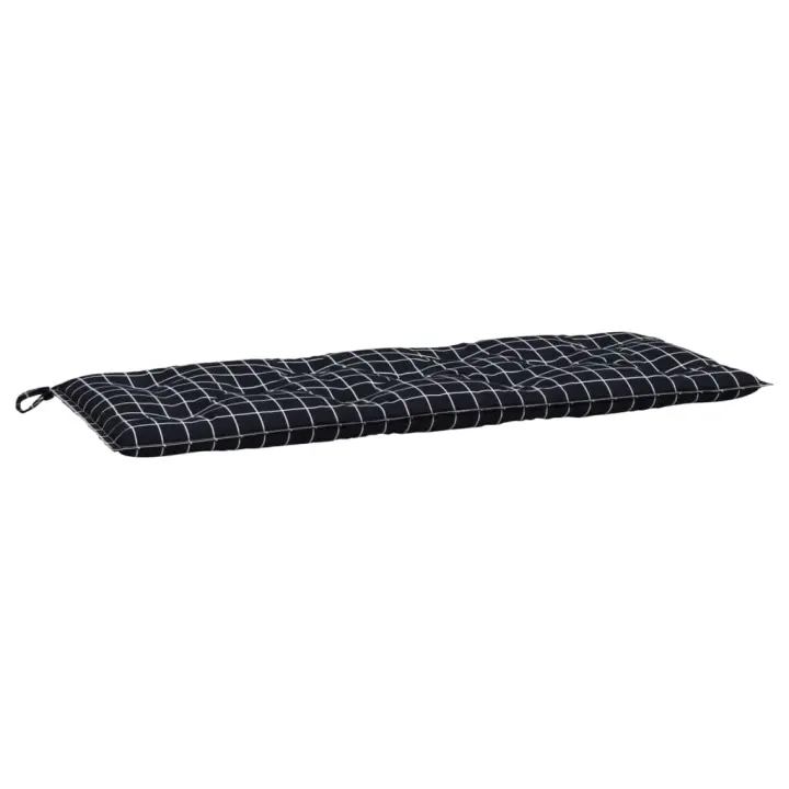 vidaXL Cojín para banco de jardín tela 120x50x7 cm Color Antracita,  Gris,  Blanco crema y mas Cojín Decorativo de Asiento Cojines de muebles de salon - 1