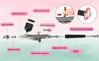 Kit De Arte De Uñas Con Aire Acompañado Peicon Para Pintura De Uñas Y Pasteles Sprayer Portátil De Aire Para Pintura Manual - details 10