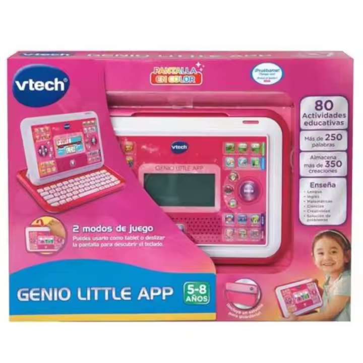 Ordenador Tablet Infantil Genio Little App Rosa Vtech - 1