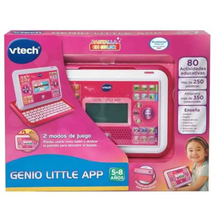 Ordenador Tablet Infantil Genio Little App Rosa Vtech - 1