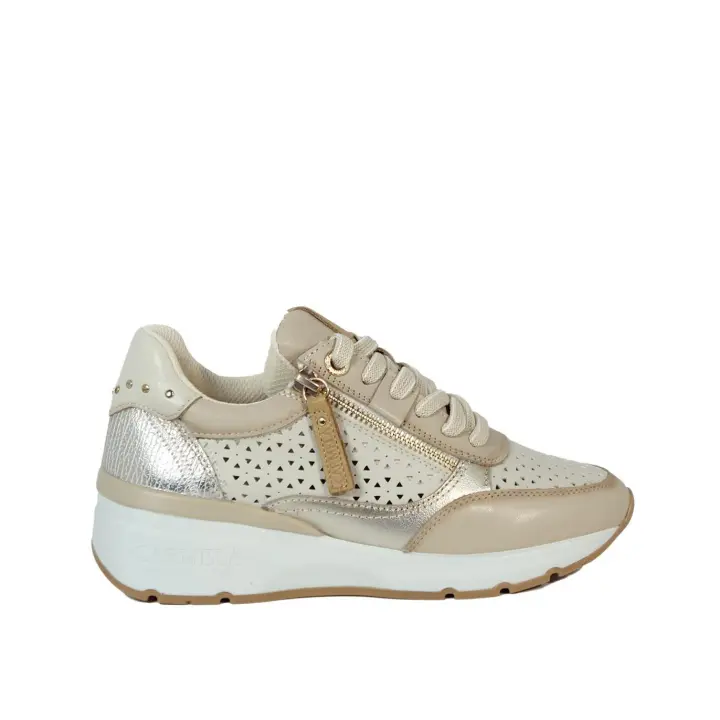 ZAPATILLAS DE PIEL URBANAS CARMELA 16228101 BEIGE - 1