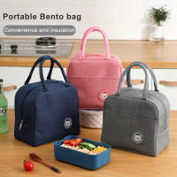 Bolsa Térmica Para Almuerzo Con Aislamiento Y Manija Para Mujeres Y Niños Caja De Alimentos Portátil Para Picnic Y Viajes - details 7