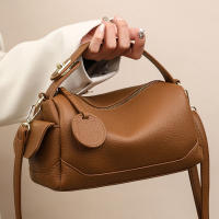 Bolso Bandolera De Cuero Suave Para Mujer Gran Capacidad Para Comunicación Bolsa De Hombro Estudiante Bolso De Mano - details 1