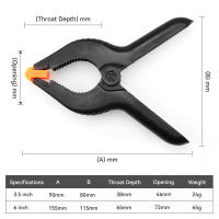 Abrazaderas De Resorte Profesionales De Plástico 3.5/6 Pulgadas Para Manualidades Y Fotografía Soporte De Fondo De Madera Herramienta De Medición Para Trabajos Con Madera - details 0