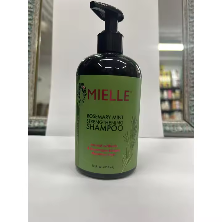 Mielle Champú fortalecedor de menta y romero infundido con biotina12oz - 1