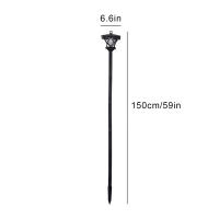 Lámpara Solar De Calle Decorativa Para Jardín Puerta Delantera Y Trasera Lámpara De Piso Solar Con Luz LED Fuente De Energía Solar Protección IP44 Material ABS Estilo Contemporáneo - details 2