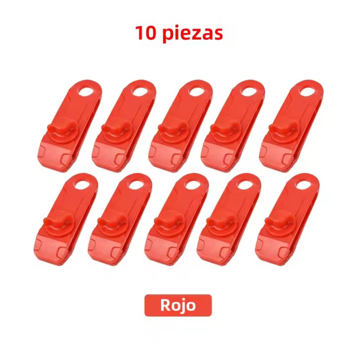 10 UNID Clip De Toldo Fuerte Con Agarce Para Carpa Accesorios De Camping Exterior Cuerda De Bungee Para Pool Y Automóvil - 1