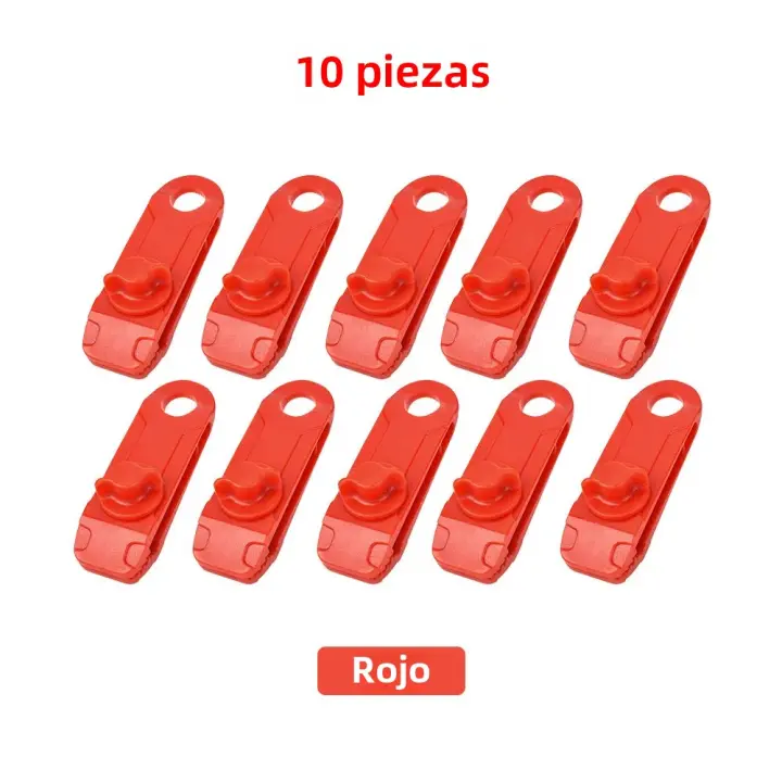 10 UNID Clip De Toldo Fuerte Con Agarce Para Carpa Accesorios De Camping Exterior Cuerda De Bungee Para Pool Y Automóvil - 1