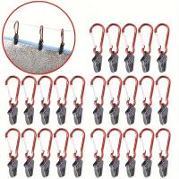 Juego De 20 Clips De Tarp Con Carabiner Windproof Para Awning Carpas Camping Caravana Canopy Set De Abrazaderas Para Exteriores - details 0