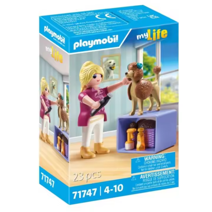 Peluqueria canina Playmobil con perro caniche (71747) My Life - 1