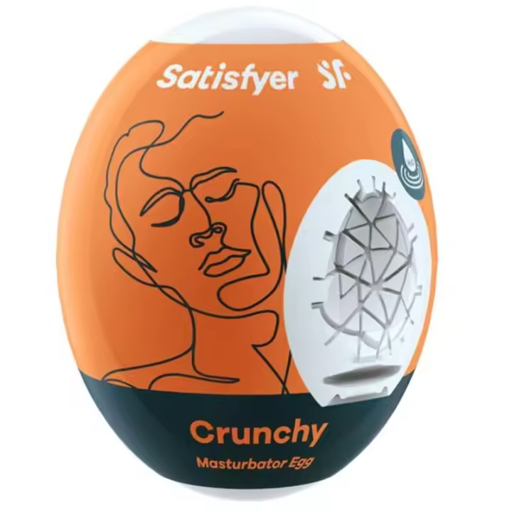 Satisfyer Huevo Masturbador Crunchy Flexible Hydro-Active - Estimulación Máxima - 1