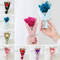 Mini Bouquet De Flores Secas Rosa Para Baño Decoración De Fiesta Bodas DIY Regalo Ideal Para Decoración De Oficina Y Fiesta De Aniversario - details 0