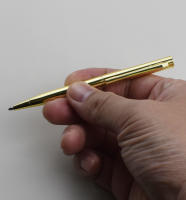Bolígrafo De Punta Fija Metálico 0.7mm Tinta Negra Recargable Rotativo Estilo Firmar Suministros De Oficina Y Escuela - details 3