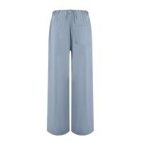 Pantalones Anchos Para Mujer Cintura Alta Elástica Trasera Negocios Casual Largo Pantalones Regulares De Pierna Recta Para Otoño/Invierno - details 49