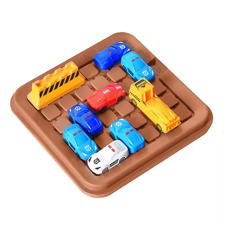 Juego De Estrategia Montessori Para Niños With Coche En Movimiento Desafío De Rompecabezas Y Desbloqueo De Carreras Para El Desarrollo Inteligente Y La Formación Del Pensamiento - 1