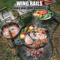Wingrailsgrilling - Parrilla para barbacoa al Aire Libre con horquilla, instrumentos para barbacoa - details 6