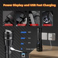 Linterna Táctica LED Fuerte Heinast Recargable Por USB Con Luz Super Larga Alcance Para Pesca Al Aire Libre Resistente Al Agua - details 2