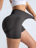 Pantalones De Yoga Para Mujer Cintura Alta Sin Costuras Secado Rápido Transpirables Shorts Deportivos Para Correr Y Fitness - details 6