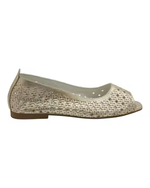 ZAPATOS DE MUJER TOP3 SR24459 EN ORO TOP3 ZAPATOS - 1