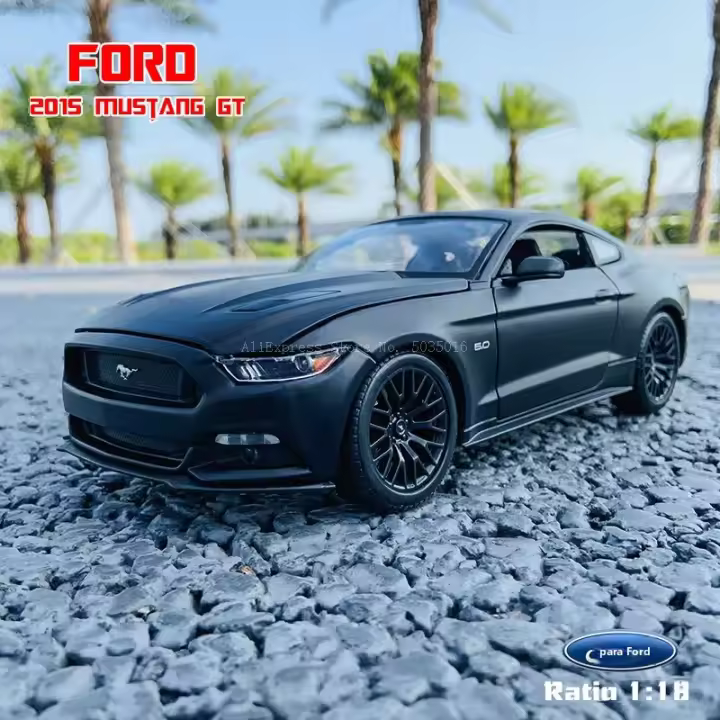 Maisto 1:18 Ford Mustang GT Deportivo De 2015 Modelo Clásico De Coche De Aleación Decoración Coleccionable Regalo Para Adultos Y Niños Desde 7 Años - 1