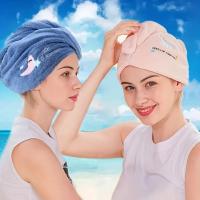 Bandeja De Cabello Super Absorbente Para Secado Rápido 1 Pieza Toalla De Cabeza Suave Para Baño Para Mujeres Y Niñas Bonnet De Secado De Cabello - details 1