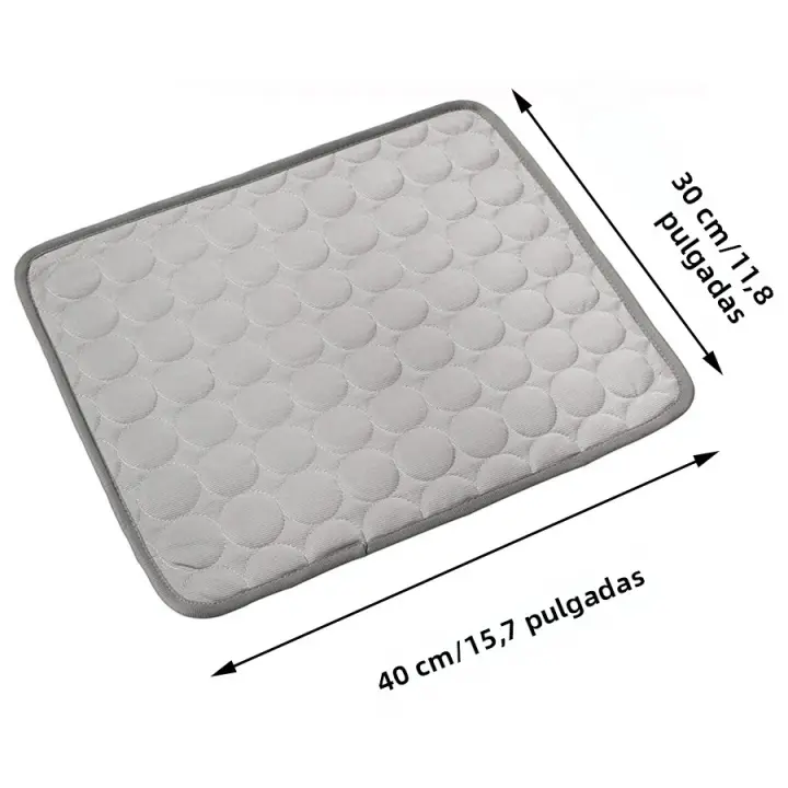 Almohadilla De Hielo Para Mascotas Resistente Al Mordisco Sillón Para Gatos Sofá Para Perros Almohadilla Refrescante De Verano Material De Seda De Hielo - 1