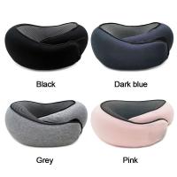 Almohada De Viaje Para El Cuello En Espuma De Memoria U-Shaped Ajustable Soporte Suave Para Descanso Del Mediodía Y Sueño - details 1