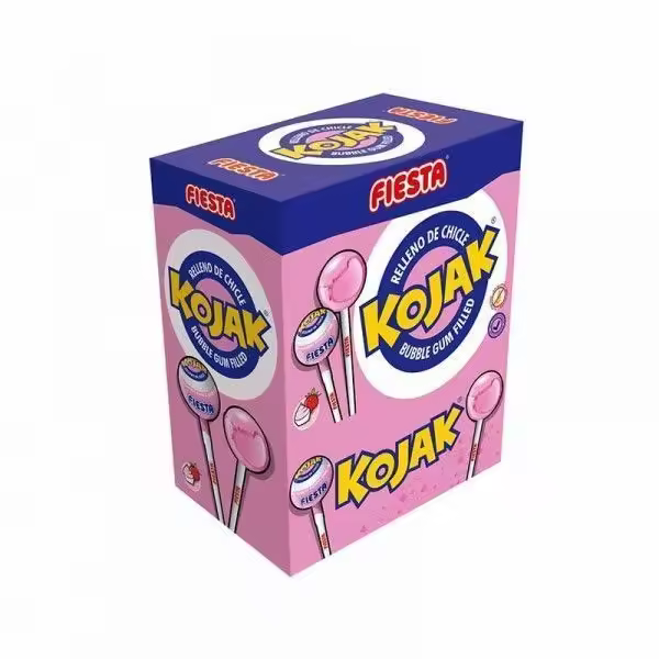 Fiesta CHUPA CHUPS KOJAK HELADO Clásicos con Chicle y Sabor, 100 Unidades - 1