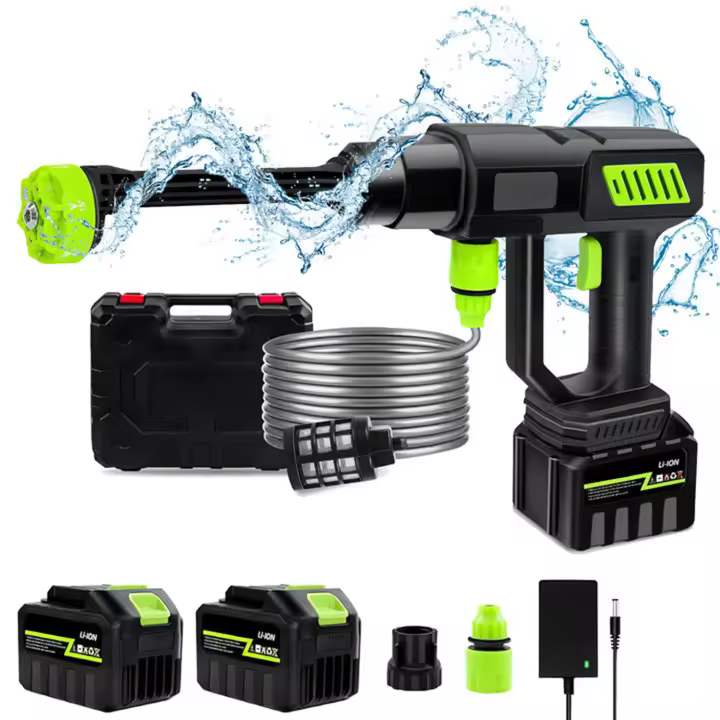 Limpiador de alta presión inalámbrico, pistola de agua pulverizada para jardín, máquina de limpieza de agua para batería Makita de 18V, 1000W, 120Bar - 1
