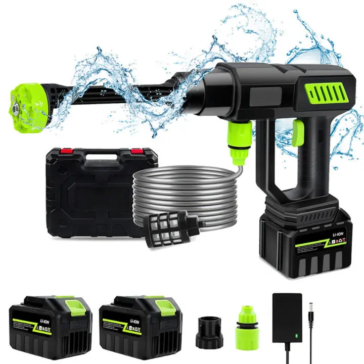 Limpiador de alta presión inalámbrico, pistola de agua pulverizada para jardín, máquina de limpieza de agua para batería Makita de 18V, 1000W, 120Bar - 1
