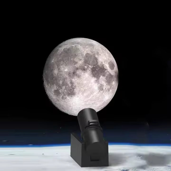 Lámpara De Noche Proyección De Luna Y Tierra Planeta Luz Atmosférica Para El Dormitorio Material ABS Fuente De Luz LED - 1
