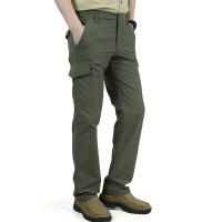 Pantalones Casuales Para Hombre Verano Múltiples Bolsillos Cargo Pantalones Secado Rápido Ligeros Para Exteriores Senderismo Ejercicio Transpirables - details 6