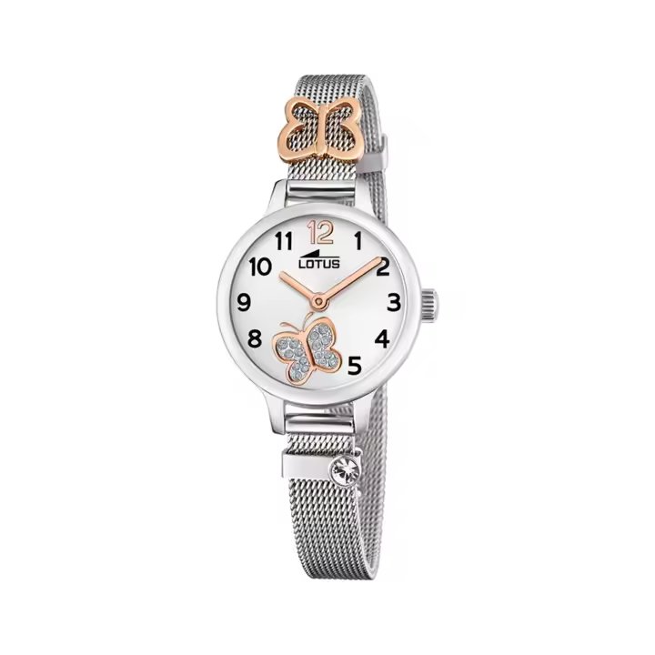 Lotus JUNIOR COLLECTION 18659/2 Reloj de niña - Acero con malla y pulsera de regalo - Comunión - 1