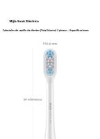 Cabezas De Cepillo De Dientes Eléctricos Mijia T501/T501C 2/4 PCS Blanco Brillante Cuidado Completo Reemplazo Para Dientes Para Adultos - details 9