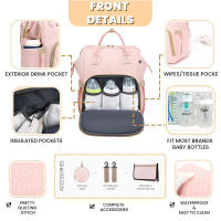 Nueva mochila para mamá de gran capacidad, moderna, sencilla y versátil, portátil para exteriores, para madres y bebés. - details 3