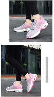 Zapatos Casuales Para Mujer Suela Antideslizante Transpirable De Encaje Y Malla Con Cordones Elásticos Antideslizantes Y Suaves Para Caminar - details 8