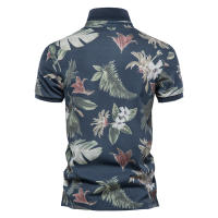 Novedad de verano, camisa POLO estampada, camiseta de manga corta con solapa de talla europea para hombre - details 2