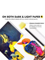 Bview Art Premium Artista Lápiz De Colores 4.0 Mm Conjunto De 72 Lápices Coloreados Con Colores Vibrantes Para Diseñadores Y Estudiantes - details 2