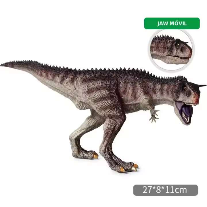 Juguete De Dinosaurio Carnotaurus Con Mandíbula Movable Regalo De Cumpleaños Para Niños Edad 4 Años Y up Figura De Animal Modelo Para Fiesta Familiar - 1