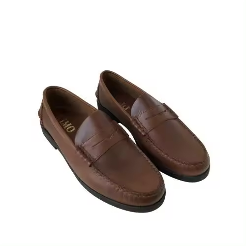 Zapato hombre castellano antifaz cuero con piso de goma - 1