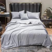 Sábana De Seda Lavada 100% Para Verano Con Bordado Suave Y Frío Almohadilla De Cama Seda Suave Y Fría Para Uso Doméstico Y Hotel - details 4