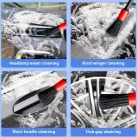 Nuevo Set De Cepillos Para Detallado De Coche Con Esponjas Y Toallas Para Limpieza De Aire Salpicadero Ruedas Eliminación De Polvo Y Suciedad Herramientas De Limpieza Para Coche - details 2